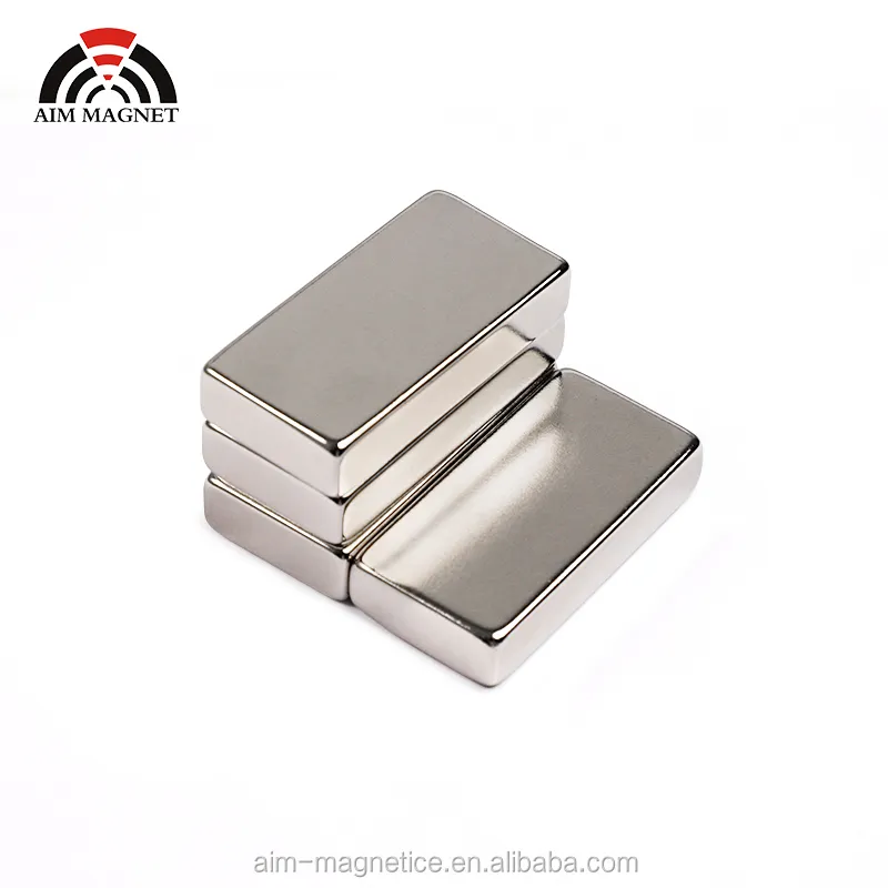 Buy Magnets N52 Strong Big Size Rectangular Neodymium Magnet Block N42 NdFeB Rare Earth Magnet For Sale