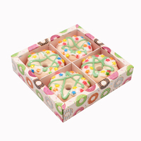 Bombe de bain Donuts Hotel Étiquette colorée Bombe de baignoire personnalisée Boîte-cadeau OEM pour le nettoyage du corps et les soins de la peau blanchissants