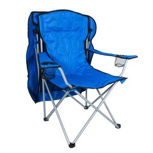 Foldable Lightweight Eco-Friendly Durable Outdoor <b>Beach</b> Camping <b>Chair</b> with Metal Frame and Sun Shade for Travel and Park Use - Product Image 1