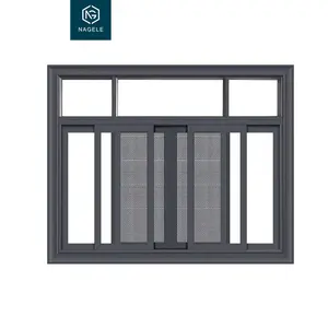 Mini petit verre trempé double impac de 120cm sur 120cm pourrait coûter au plus bas grilles métalliques modernes conception fenêtre coulissante en aluminium