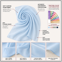 Hijab en Chiffon Plissé pour Femmes Musulmanes, Vente en Gros Directe d'Usine, Doux, Respirant, Couleur Unie, OEM ODM