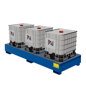 Vassoio di raccolta in metallo per 3X1000 LT IBC serbatoi al 5010 colore-Cargo e attrezzature di stoccaggio - Product Image 1