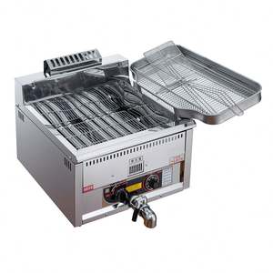 Friggitrice Commerciale a Spirale/Tornado per Patate, Grande Capacità 17L, Friggitrice da Banco per Patatine Arricciate con Affettatrice - Product Image 1