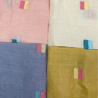 Nouveautés : Tissu 100 % Ramie Brodé Designer, Respirant, Léger, Style Tissé, Teint Uni, 60 GSM, pour Garçons et Filles, Usage Domestique