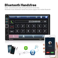 Reproductor MP5 para coche Podofo 2Din, radio para coche, estéreo para coche, autorradio con pantalla táctil de 7 pulgadas, audio BT, USB, AUX 7018B, venta al por mayor, stock UE