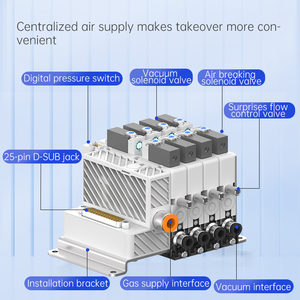 Generatore di Vuoto Multi-Stazione All-in-One SHINYEE VKZ, Design Compatto Integrato da 15mm, Garanzia di 1 Anno, Certificato CE, Centralizzato - Product Image 4