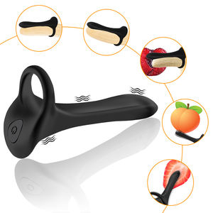 Kotak Khusus Gratis - Vibrator Penis Pasangan Dengan Cincin Ereksi Tahan Lama Stimulasi Puting Vagina Klitoris Pijat Orgasme - Product Image 1