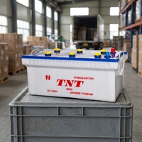 Batterie de voiture/camion 12V 120AH N120 norme japonaise JIS, plomb-acide, sèche, encastrée, boîtier blanc
