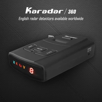 Détecteur de radar de voiture (m) Signature Antiradar avec menu en anglais, alarme anti-vitesse pour l'UE, les États-Unis, la Corée, l'Asie - Karadar S-360