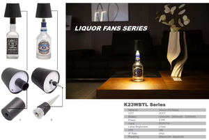 Bán buôn giá rẻ Sạc Led Bàn đèn không dây chai ánh sáng cho trang trí nội thất bên nhà hàng bar cafe pin cung cấp điện - Product Image 4