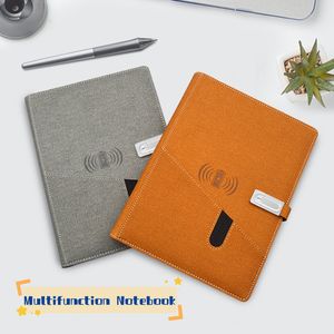 Innovation Business Gift A5 ordinateurs portables chargeur sans fil Agenda Power Bank 8000 mAh journal intelligent avec Flash USB - Product Image 1