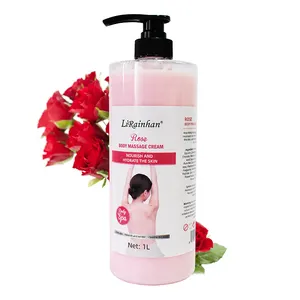 OEM Private Label Body Care Natural Rose Reliving Massage Cream Mussle Massage Sports Body Creme Massagem