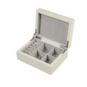 DS DSD-1015 High Glossy Customized Wooden Jewelry Case <b>Box</b> Suede Material <b>Earrings</b> Ring Bracelet Necklace Handmade Rectangle - Product Image 6