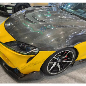 Bensnees tùy chỉnh trang trí xe V S gr phong cách sợi carbon mui xe cho TOYOTA SUPRA A90 MK5 2021 2022 động cơ nắp ca-pô - Product Image 6