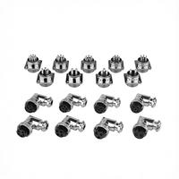 Connecteur radio XLR à angle droit GX16 16 mm 3 broches pour chargeur 3 broches GX16-3