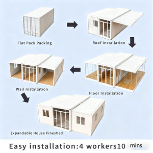 Casa Contenedor de Acero Expandible de 30 Pies, Hogar Modular Prefabricado, Baño Escolar, Oficina Residencial, <span class=keywords><strong>Hotel</strong></span>, Fábrica Comercial, Directo de Fábrica OEM - Product Image 3
