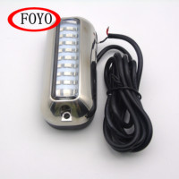Lumière de navigation sous-marine en acier inoxydable Foyo LED Marine pour ponton, transom, pêche, yacht, bateau