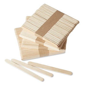 Houten Was Spatels Kit Voor Gezicht En Kleine Haarverwijderingsstokken Ijslollystokjes Voor Diy Ambacht - Product Image 2