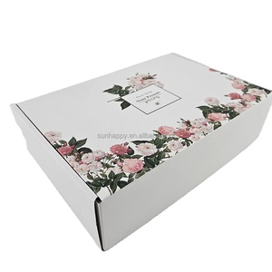 Wholesale Logo Custom Mailer Packaging Folding Cardboard Box White Package Box Corrugated Board Paper Box