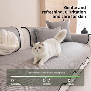 Tappetino Estivo in Rattan <span class=keywords><strong>per</strong></span> <span class=keywords><strong>Divano</strong></span>, Copridivano Rinfrescante <span class=keywords><strong>per</strong></span> Soggiorno, Cuscino Antiscivolo Fisso <span class=keywords><strong>per</strong></span> <span class=keywords><strong>Divano</strong></span> - Product Image 5