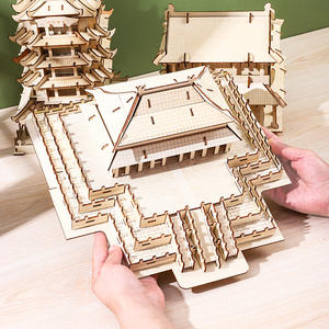 3D Wooden Famous Chinese Architecture Model Puzzle Kids Educational Assembly Toy Wholesale - Product Image 5