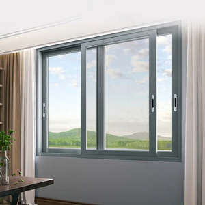 Offre Spéciale à rupture thermique vitrage aluminium encadré porte coulissante en verre fenêtre bas prix aluminium brun couleur fenêtre coulissante - Product Image 4