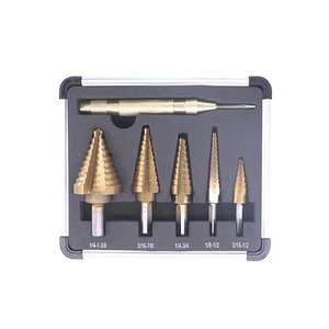 ชุดดอกสว่านไทเทเนียมเคลือบเหล็กความเร็วสูงมาตรฐานอังกฤษ 6 ชิ้น ชุดดอกเจาะรูทรงสามเหลี่ยม ดอกสว่านเจาะรูแบบ Counterbore สำหรับ - Product Image 3