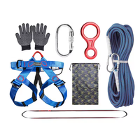 Harnais d'équipement de sauvetage Combinaison d'évasion descendante en polyester et en aluminium Kit de sauvetage d'urgence Fire Escape Home Suit