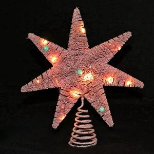 Decorazioni albero di natale luci al coperto alberi del villaggio casa festa tavolo stella ornamenti di natale di lusso - Product Image 2