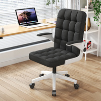 Chaise de bureau ergonomique réglable en hauteur, pivotante, dossier haut, confortable pour une longue utilisation à domicile ou au bureau