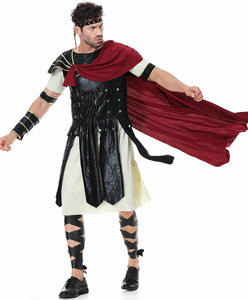 Costume de <span class=keywords><strong>chevalier</strong></span> royal romain médiéval guerrier Cosplay Halloween pour hommes adulte carnaval gladiateurs européens soldat cape - Product Image 3