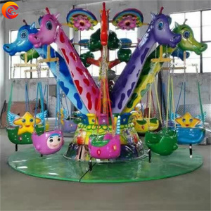 Vui trẻ em lễ hội trò chơi dễ thương hươu cao cổ mini bay ghế công viên chủ đề cưỡi để bán - Product Image 3