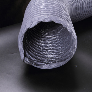 Hstube <span class=keywords><strong>6</strong></span> inch nylon chống cháy vải linh hoạt Vent Hose PVC tráng sợi đàn hồi dây thép ống - Product Image 3