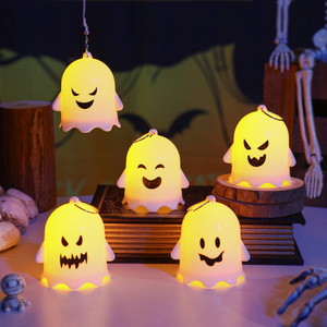 Nuevas Decoraciones de Halloween, Lindos Fantasmas de Plástico con Luz Nocturna, Adornos Colgantes para Fiestas de Disfraces, Regalos de Vietnam - Product Image 3