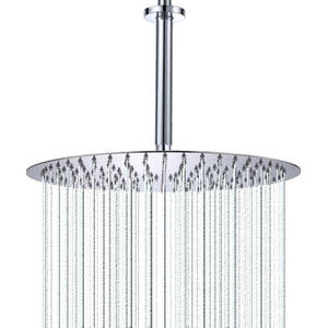 Bras télescopique rond encastré chromé de 16 pouces pour salle de bain avec bras d'extension de buse Slimline <span class=keywords><strong>Kit</strong></span> de bras de <span class=keywords><strong>douche</strong></span> - Product Image 1