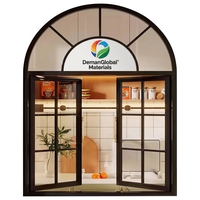 Fenêtre à battant monobloc en aluminium GREATMEN, design postmoderne, insonorisée, pour villa résidentielle, remplacement du bois massif, idéale pour cuisine