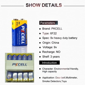 Pile sèche 9V <span class=keywords><strong>6F22</strong></span> <span class=keywords><strong>006P</strong></span> - Product Image 6