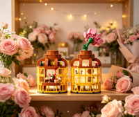 Mini Bar à Oiseaux en Briques de Construction – Kits DIY Personnalisables, Objets de Collection, Cadeaux, Décorations, Ornements Nouveauté, Jouets Éducatifs pour Enfants