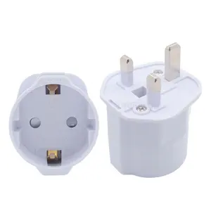 British 3 Pin UK Plug Adapter EU to UK travel adapter Factory selling Factory price UK 3 Pin Electrical Plug