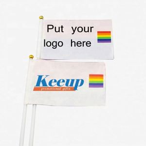 Cheap Polyester Car <b>Flags</b> Customized Print Waving Hand <b>Flags</b> Promotion Gay Pride Window Hand Held <b>Flag</b> for Car - Product Image 3