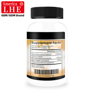 Suplemento de Cúrcuma Personalizado Shecome con Extracto de Pimienta Negra 1500mg, Alta Absorción, para Adultos - Product Image 4