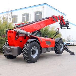 מלגזה טלסקופית דיזל 3.5-<span class=keywords><strong>7</strong></span> טון עם זרוע טלסקופית, הנעה 4X4, צמיגים פנאומטיים, לשטח קשה, בעלת תו תקן CE - Product Image 1