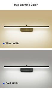 Lampe de courtoisie portable étanche, lumière du jour simulée, éclairage de salle de bain, miroir lumineux LED en aluminium - Product Image 3