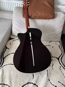 Guitarra Acústica de Madeira Sólida X5 Pronta para Envio, Tampo de Abeto, Braço de Mogno, Acabamento Brilhante, <span class=keywords><strong>40</strong></span> Polegadas, Cutaway - Product Image 3