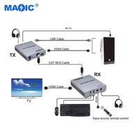 Offre Spéciale Hdmi Audio et Vidéo Émetteur et Récepteur 4K 30Hz 60M HDMI KVM Extender Sur IP Ethernet Cat5e Cat6