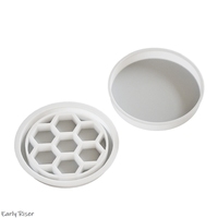 Early Riser 30cm moule rond en Silicone pour bricolage résine époxy cristal rivière Table nid d'abeille présentoir moule de coulée pour artisanat