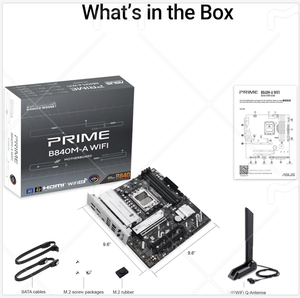 ASU PRIME B840M-A WIFIマザーボード用<span class=keywords><strong>AMD</strong></span> B840 AM5 <span class=keywords><strong>DDR5</strong></span> 7600 2xDP用3x M2 USB3.2 WiFi 6E AURA RGB 2.5Gbit LAN MATX 5X - Product Image 4