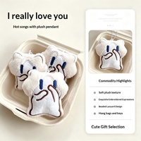 Porte-clés en peluche chat Meme Kawaii amusant, pendentif animal mignon, breloque en peluche douce et moelleuse pour adolescents, pour la décoration quotidienne des sacs, cadeau