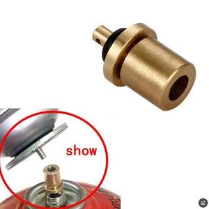 Adaptateur de valve pour mini-bouteille de gaz Jeebel en cuivre pour réchaud d'extérieur, accessoire de camping léger, couleur laiton - Product Image 4