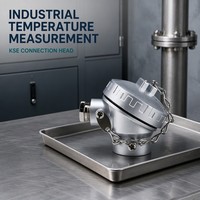 Carcasa de Sensor Industrial KSE de Aleación de Aluminio IP65 con Conexión para Termopar, para Alta Temperatura, Color Personalizado, OEM, ODM, OBM